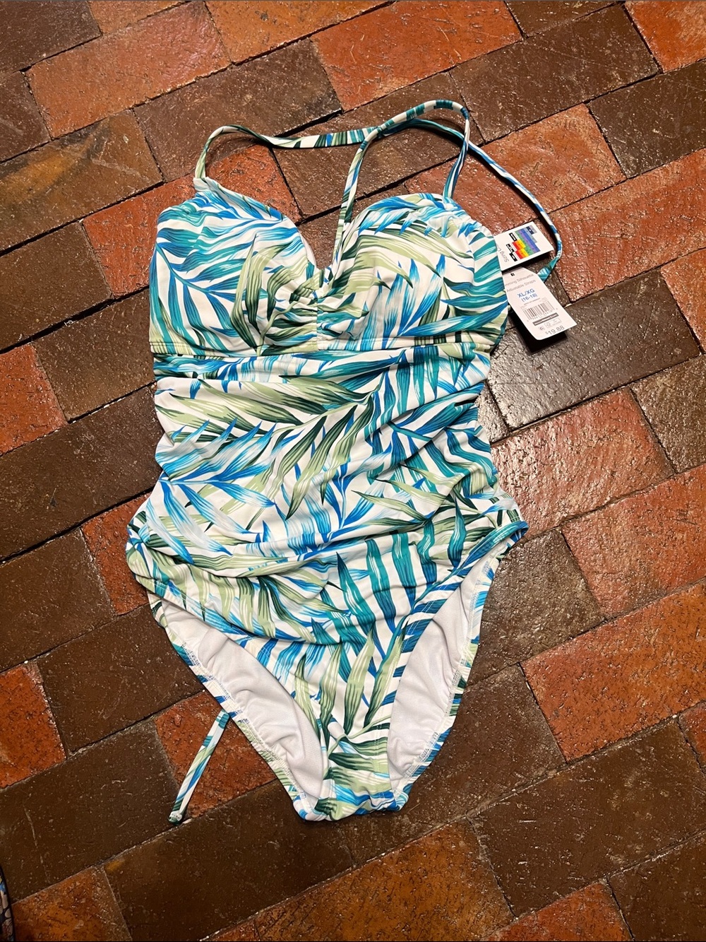 Time and True XL 16/18 swimsuit/slimming silhouette and adjustable straps NWT